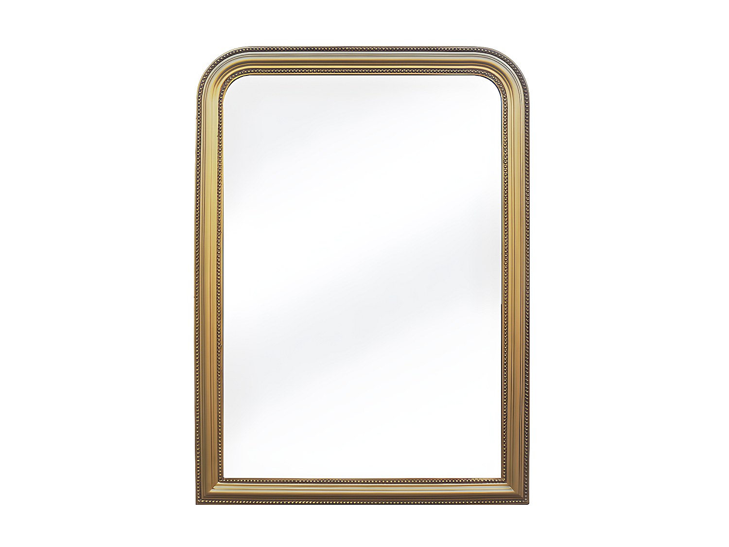 Spiegel Vintage - 80 x 110 cm - Paulowniaholz - Goldfarben - HELOISE günstig online kaufen