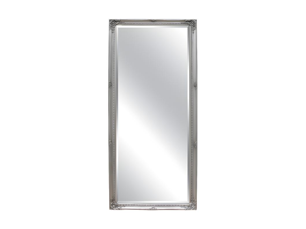 Specchio grande con modanature - 80 x 190 cm - Legno di eucalipto Argentato - ELVIRE