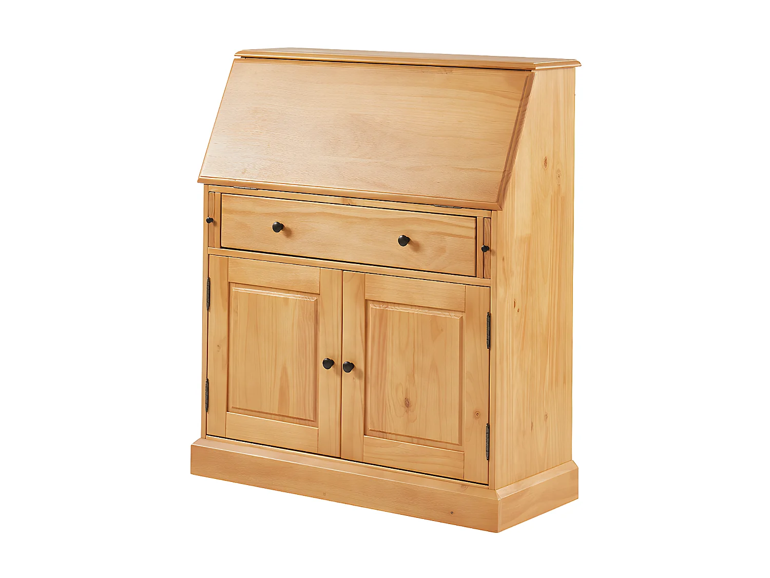 Secrétaire en pin et MDF - Coloris : Naturel clair - CLEORE