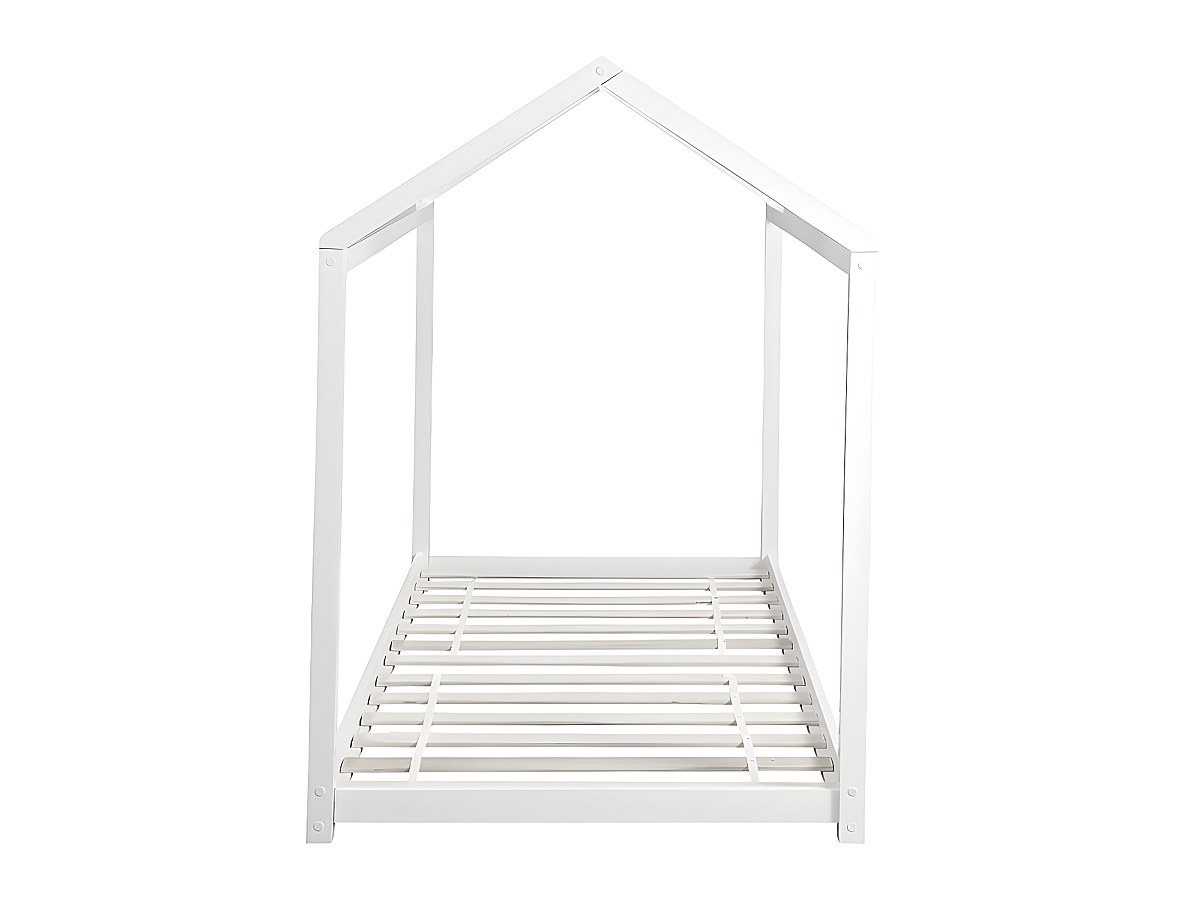 Kinder-Hausbett AVENTURIER in weißer Kiefer 90 x 190cm