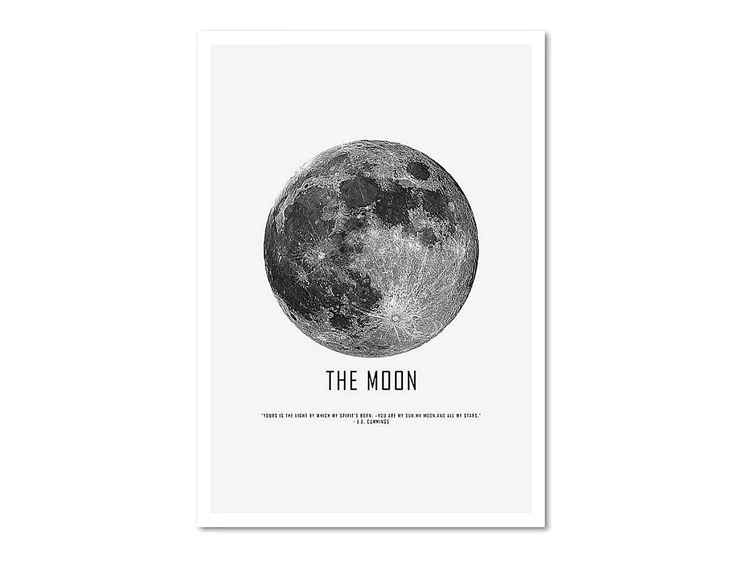 Tableau la lune - 50 x 70 cm