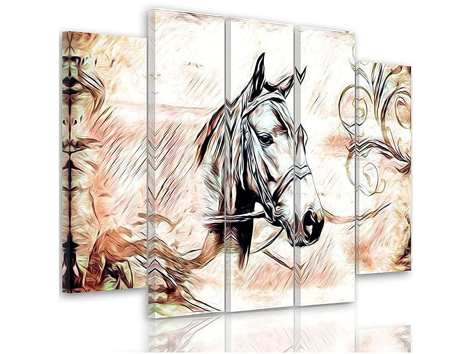 Tableau tête de cheval 3 - 250 x 120 cm