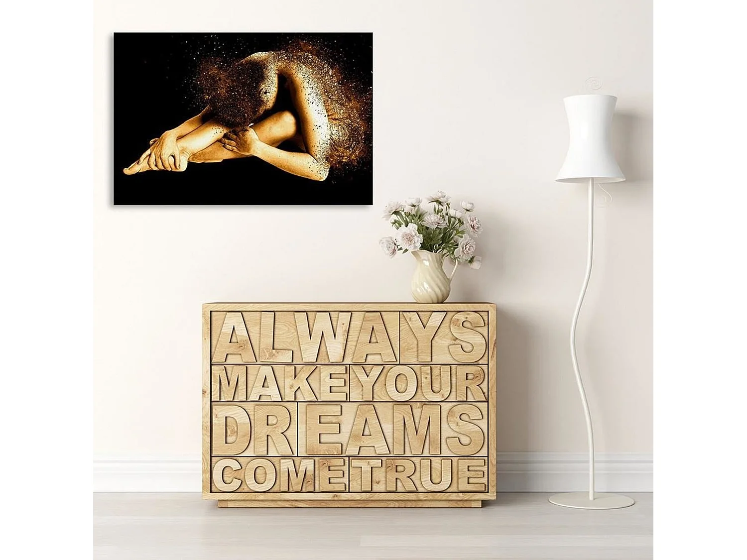 Tableau femme d'or 2 - 40 x 60 cm
