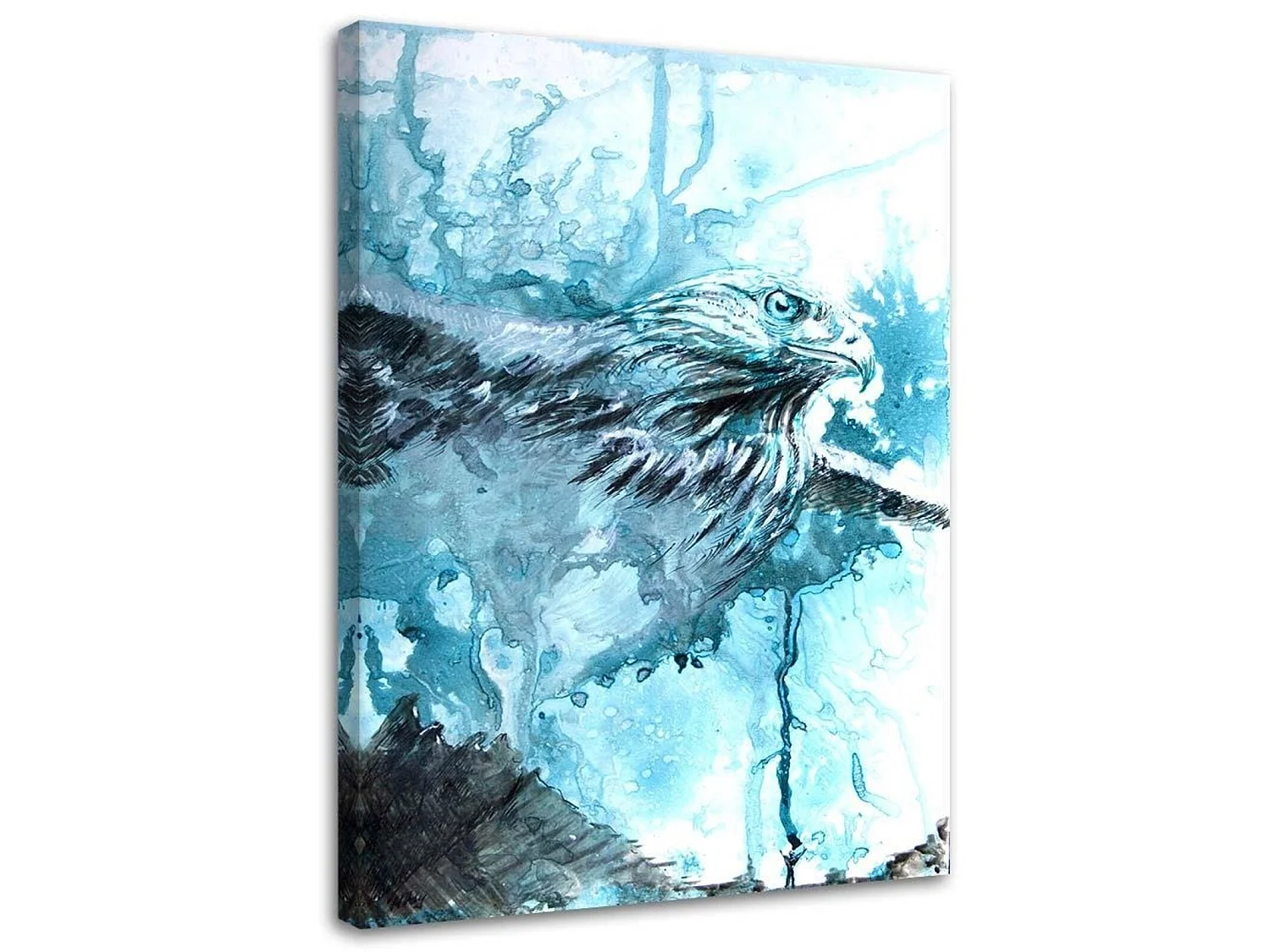 Tableau aigle abstrait - 40 x 60 cm