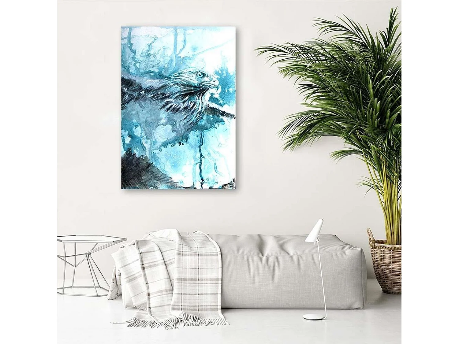 Tableau aigle abstrait - 40 x 60 cm