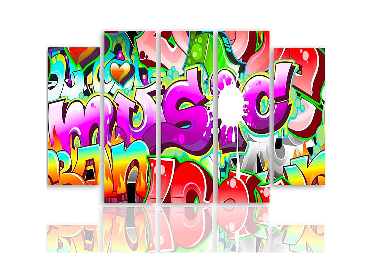 Tableau abstraction 2 - 300 x 140 cm