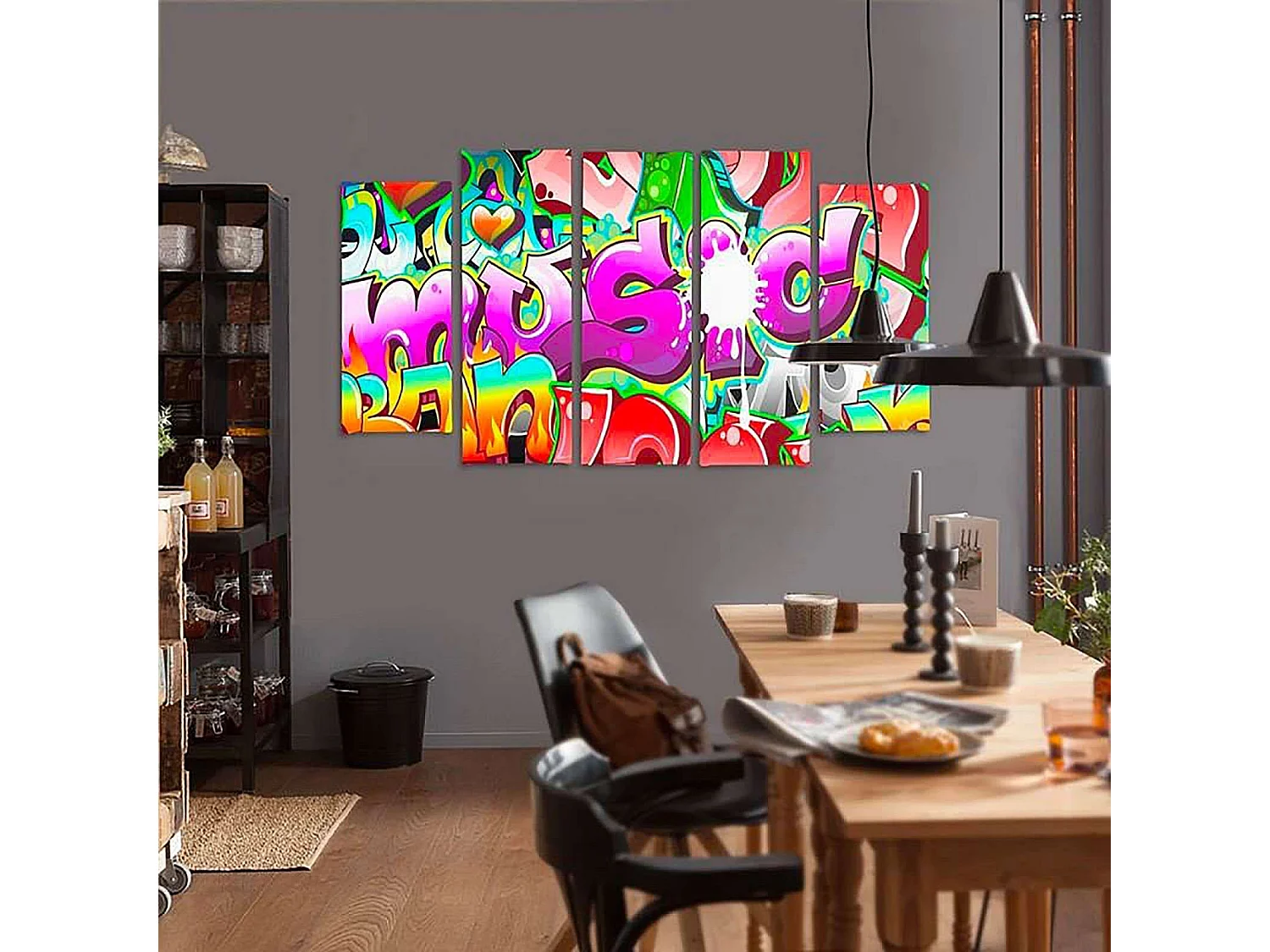 Tableau abstraction 2 - 300 x 140 cm