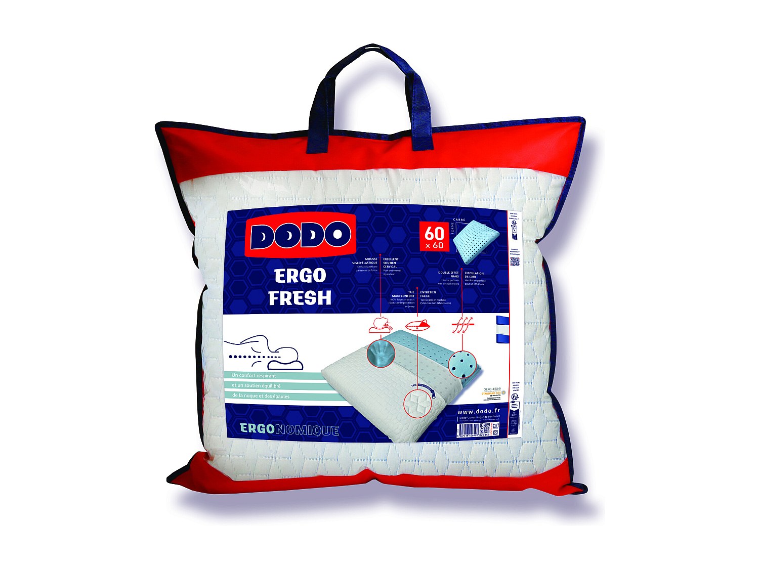 Kopfkissen mit Kühlungseffekt - 60 x 60 cm - DODO FRESH von DODO