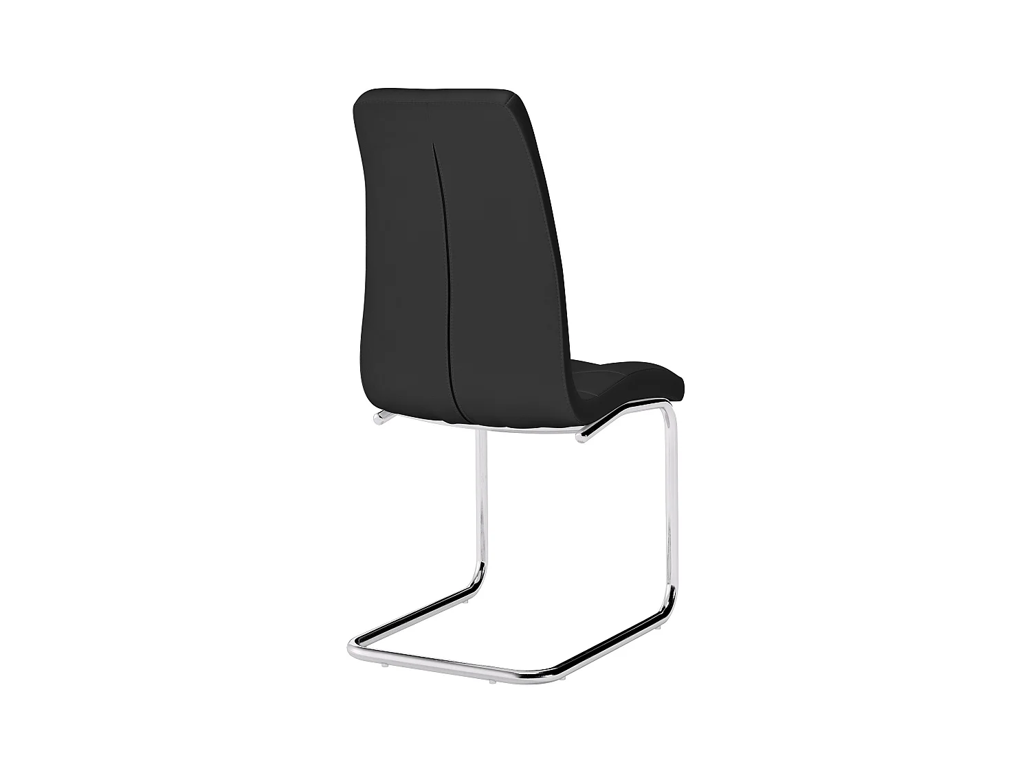 Lot de 6 chaises NADYA - Simili - Noir