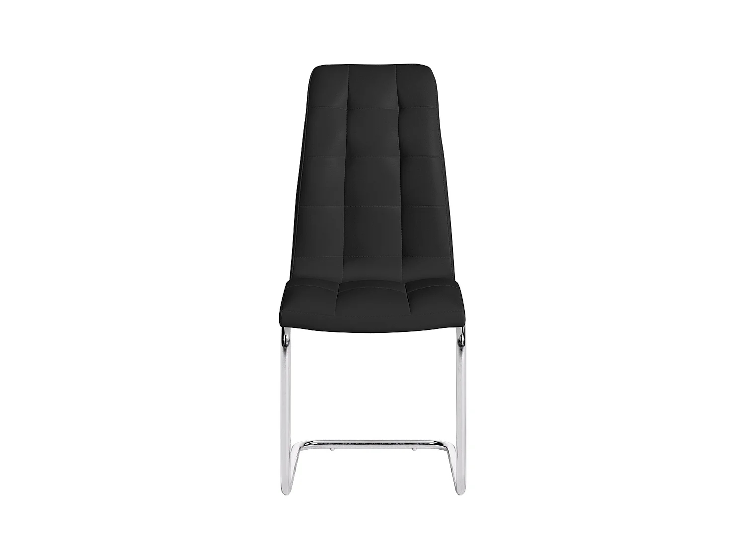 Lot de 6 chaises NADYA - Simili - Noir