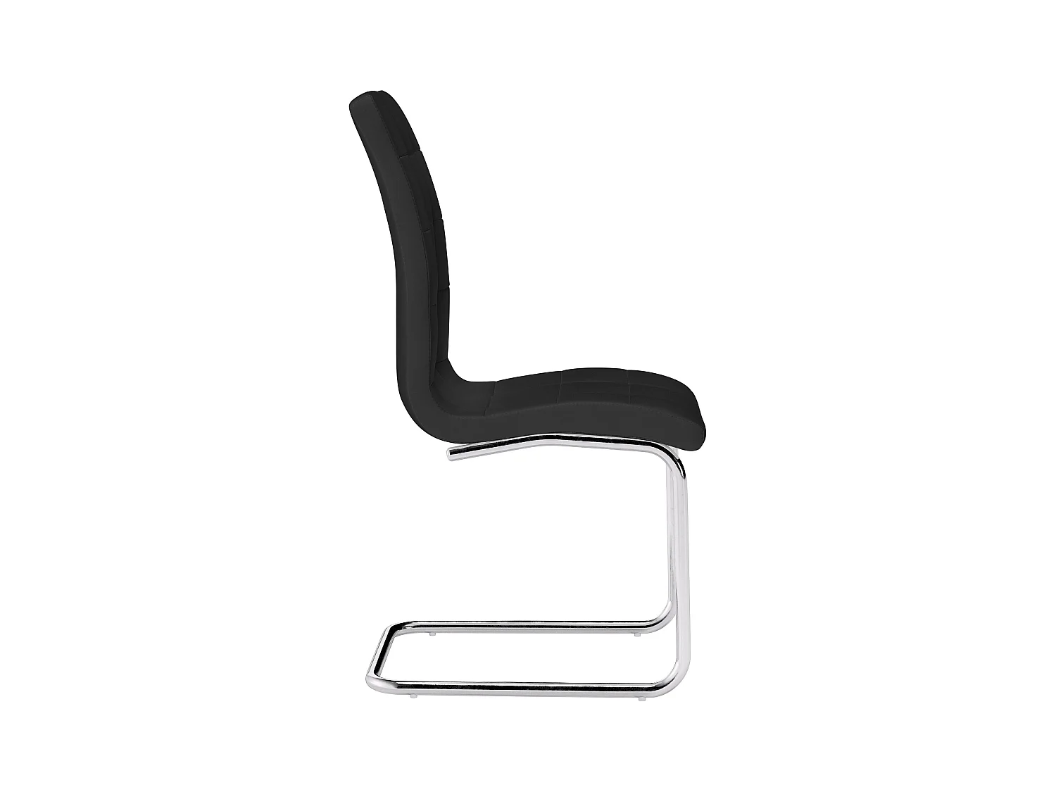 Lot de 6 chaises NADYA - Simili - Noir