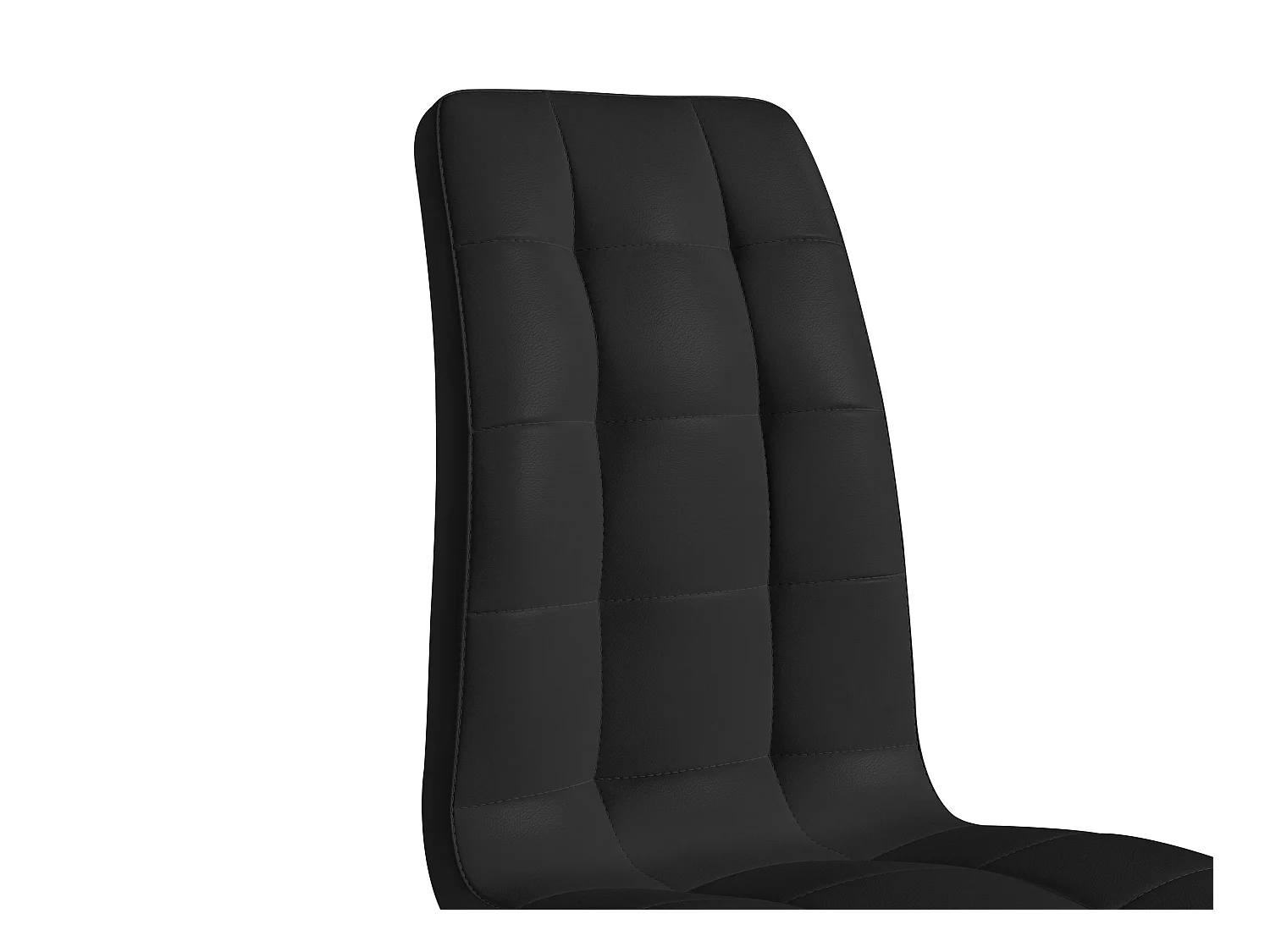 Lot de 6 chaises NADYA - Simili - Noir