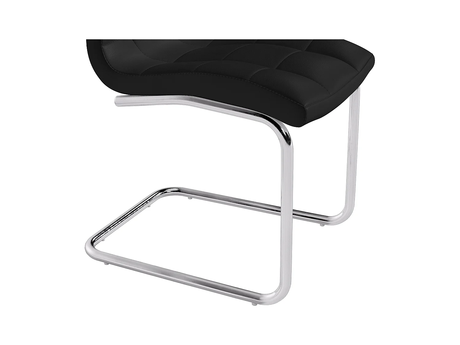 Lot de 6 chaises NADYA - Simili - Noir