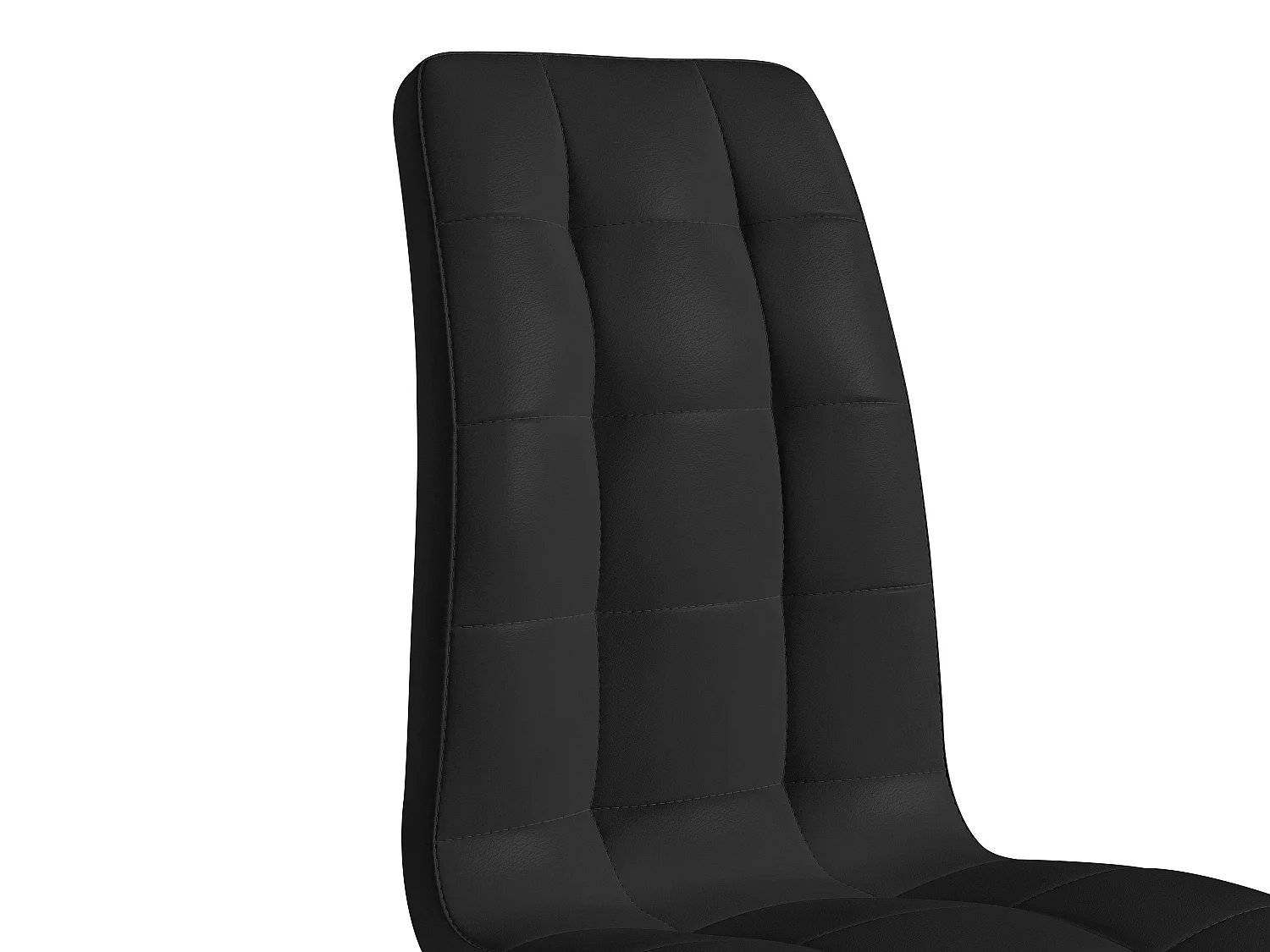 Lot de 6 chaises NADYA - Simili - Noir