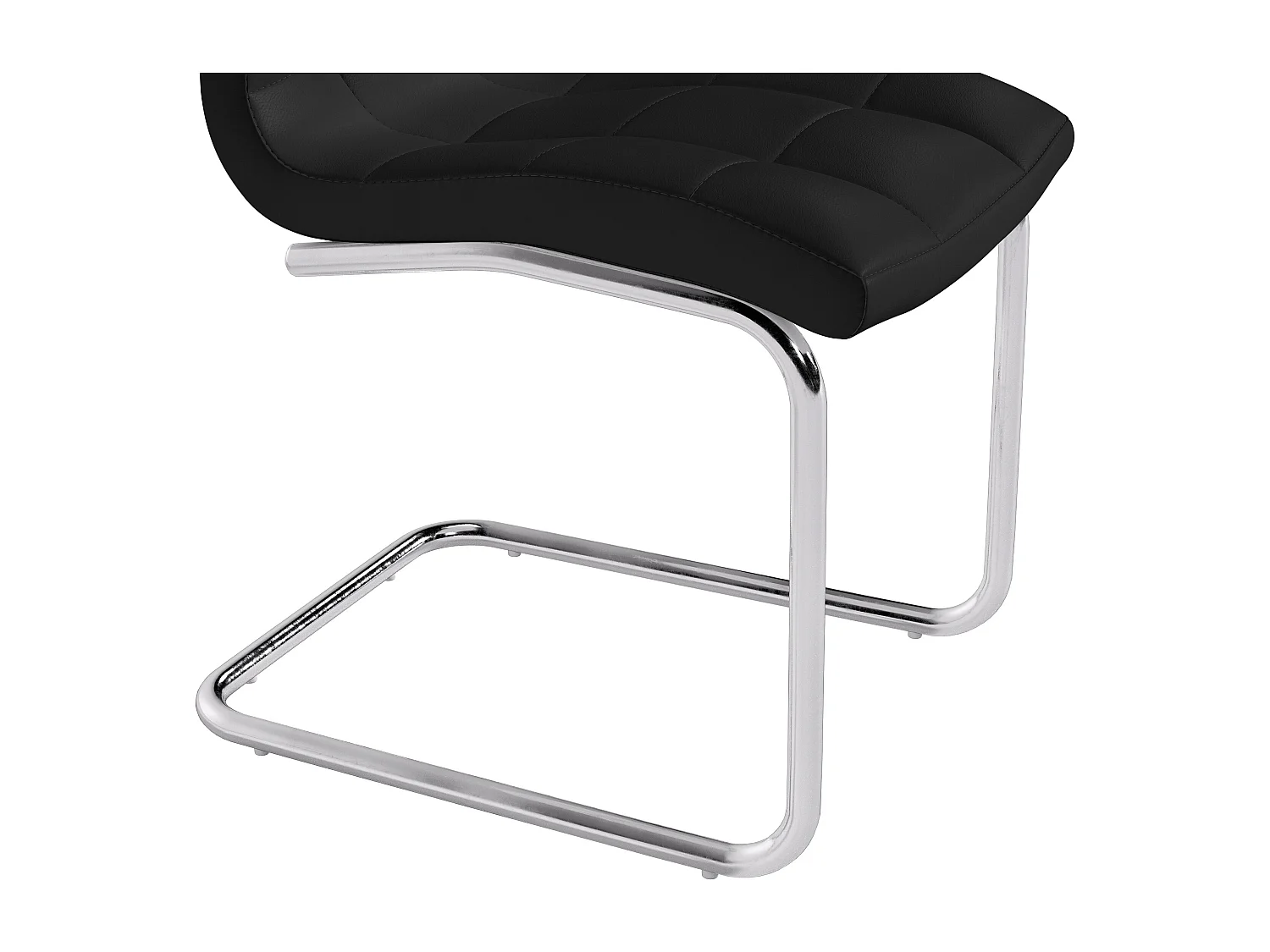 Lot de 6 chaises NADYA - Simili - Noir