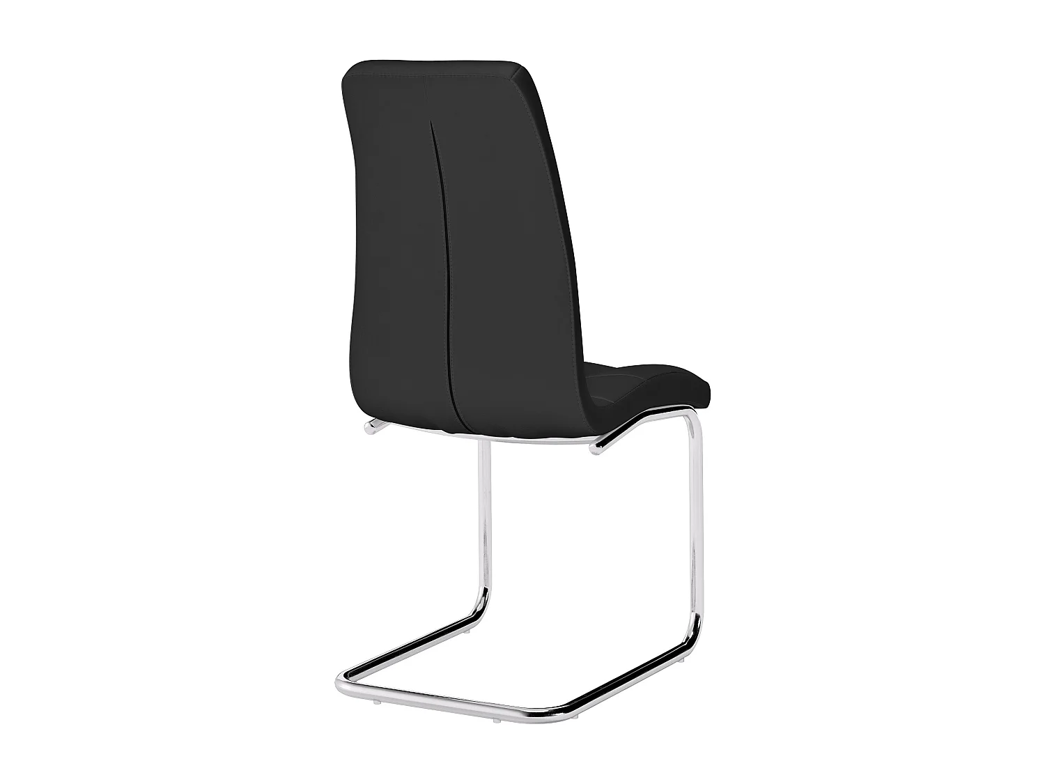 Lot de 6 chaises NADYA - Simili - Noir