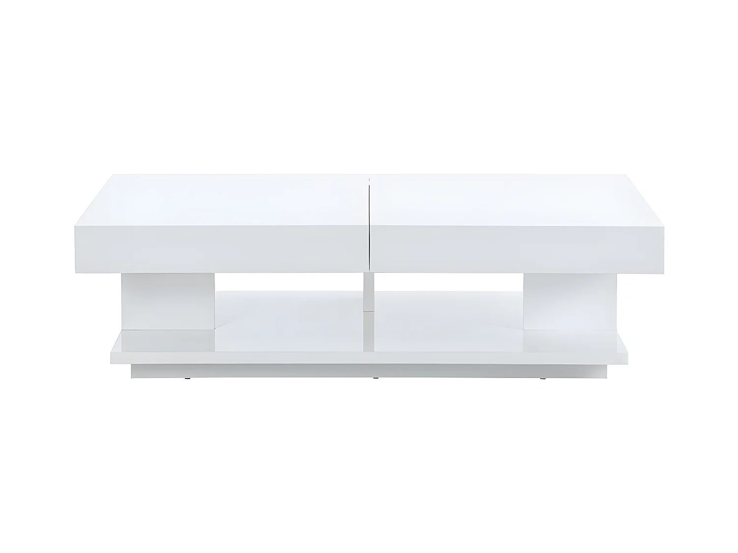 Couchtisch mit Stauraum - MDF lackiert - Weiß - ARAMIS