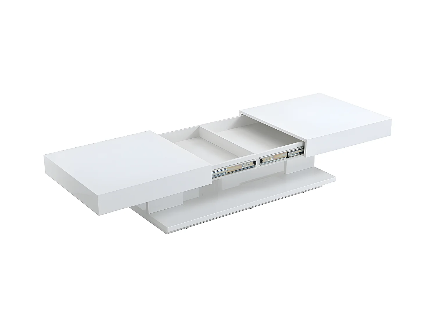 Couchtisch mit Stauraum - MDF lackiert - Weiß - ARAMIS