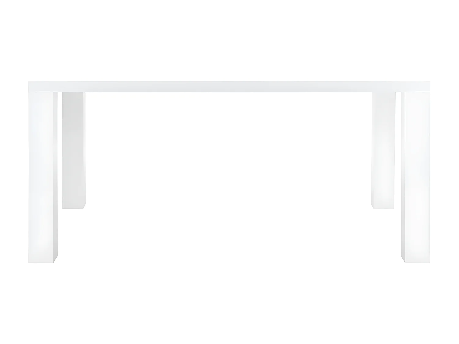 Tavolo da pranzo 6 coperti MDF laccato Bianco - MONICA