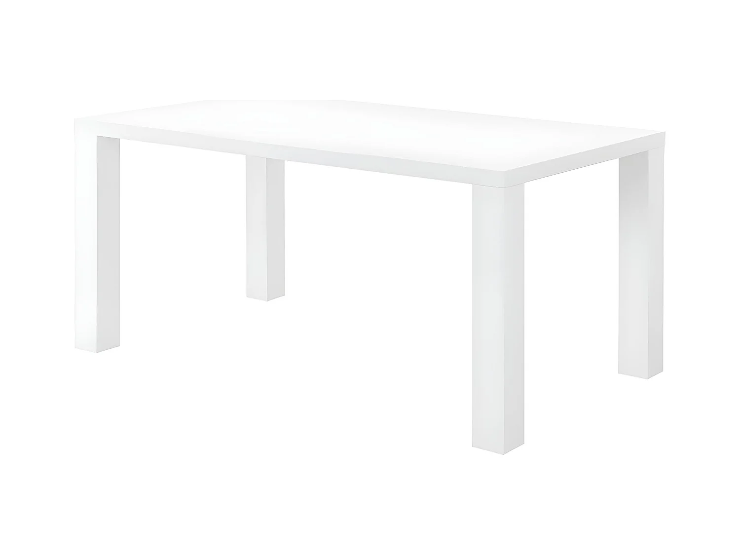 Spisebord MONICA - 6 personer - hvitlakkert MDF