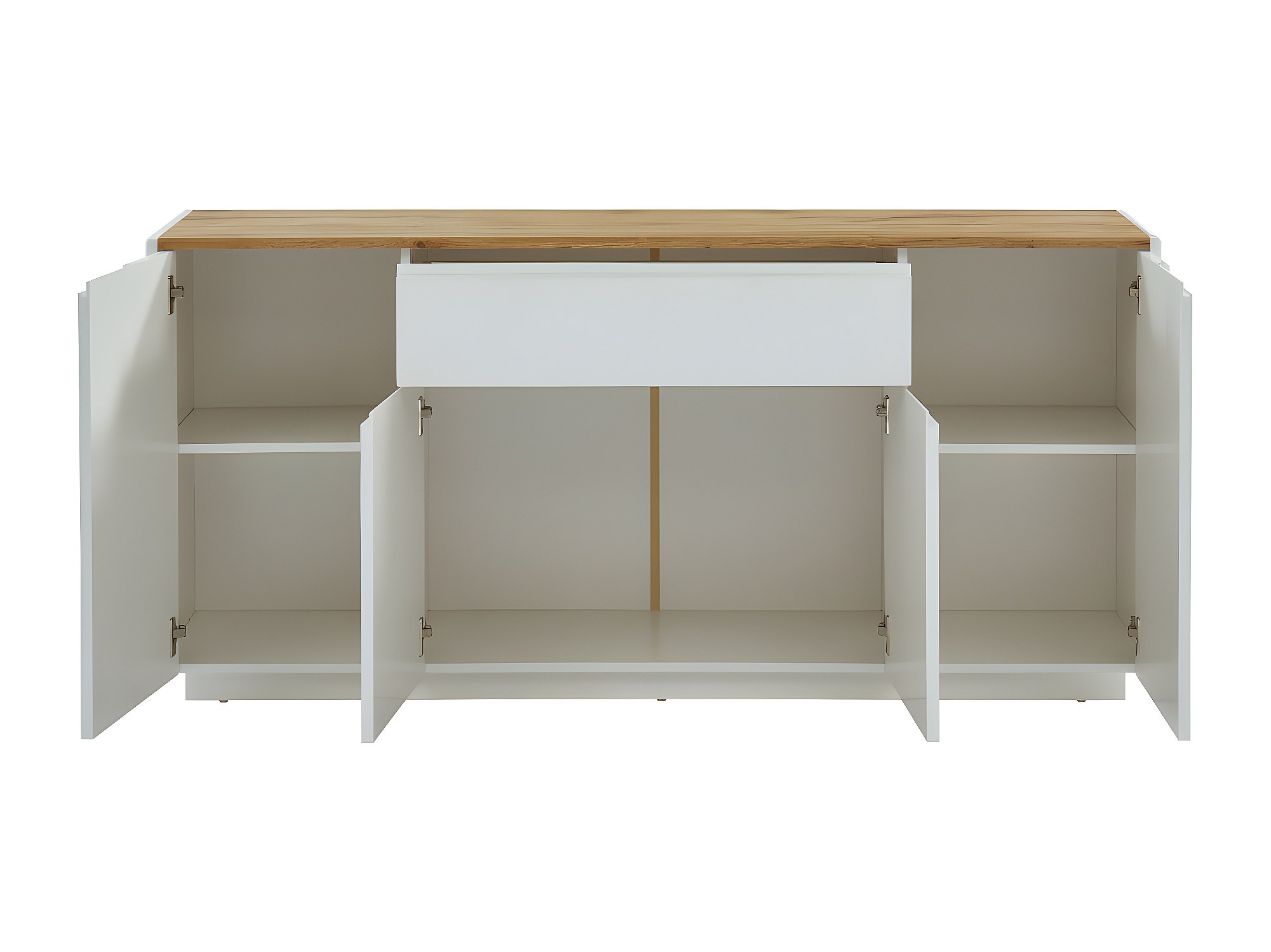 5five Credenza Con Cestini – 4 Livelli, Bianco, Per Ufficio O Soggiorno