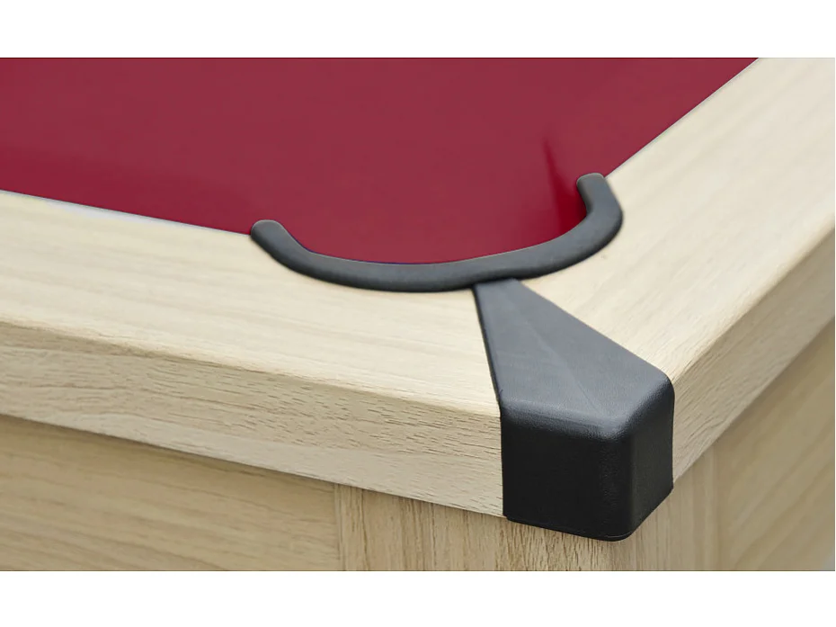 Modulaire tafel - Biljart en pingpong BALTHAZAR - 213 x 112 x 81,5 cm - Rood