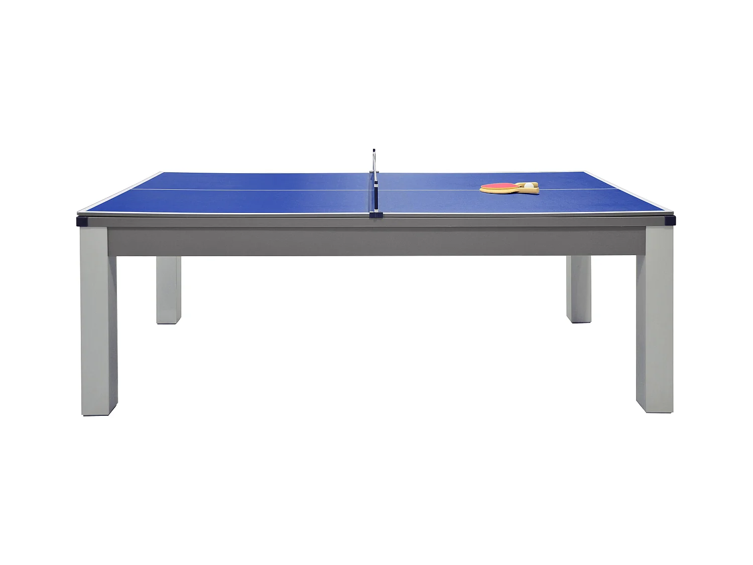 Tavolo trasformabile - Biliardo e Ping pong - 213x112x81,5cm - Grigio -  BALTHAZAR