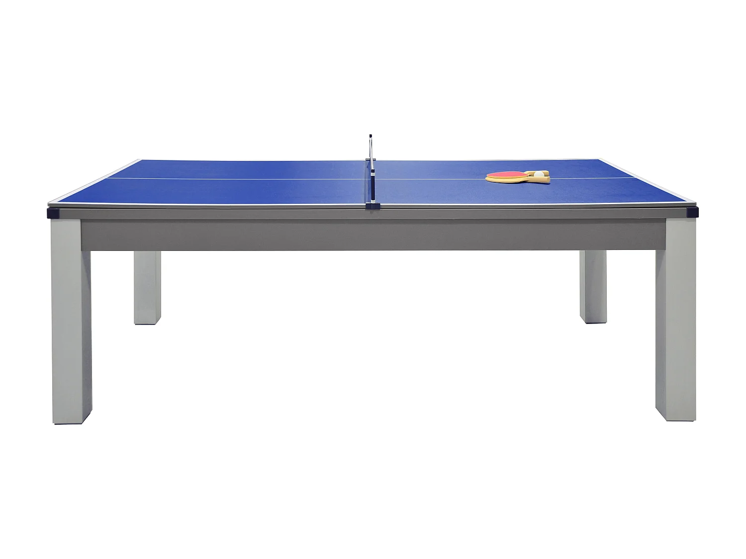 Kombinerat biljard- och pingisbord i grått 213 × 112 × 81,5 cm  BALTHAZA