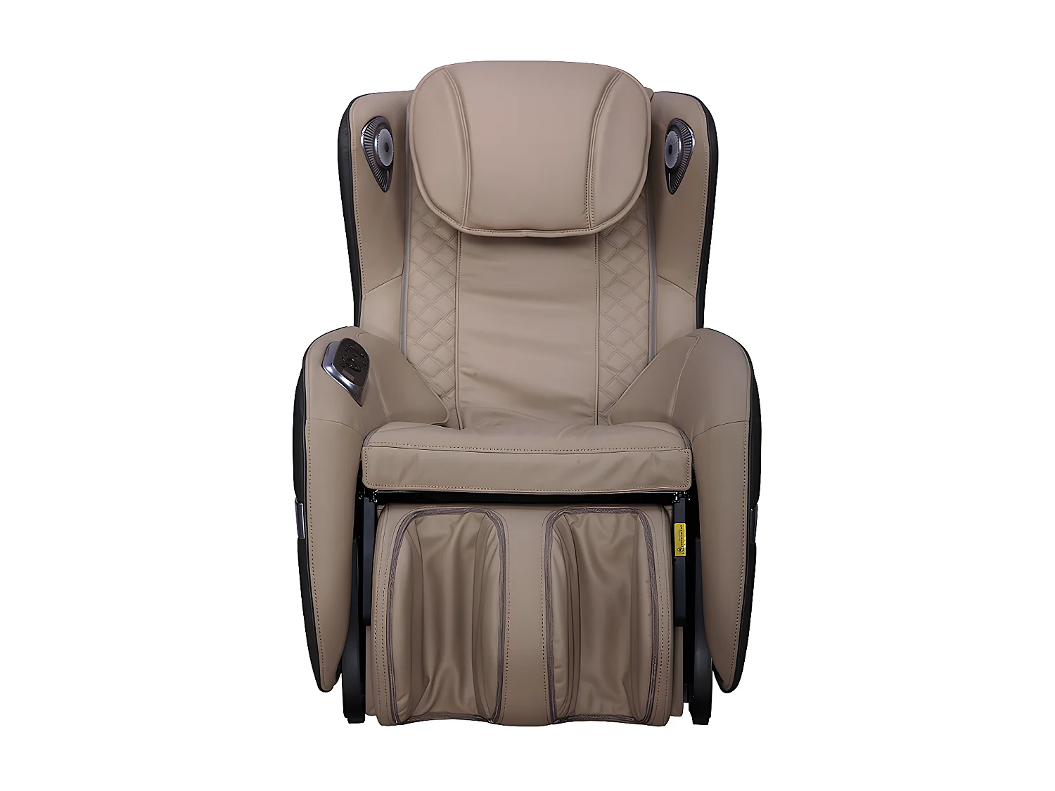 Massagesessel mit LEDs & Bluetooth - Kunstleder - Beige - KASOU