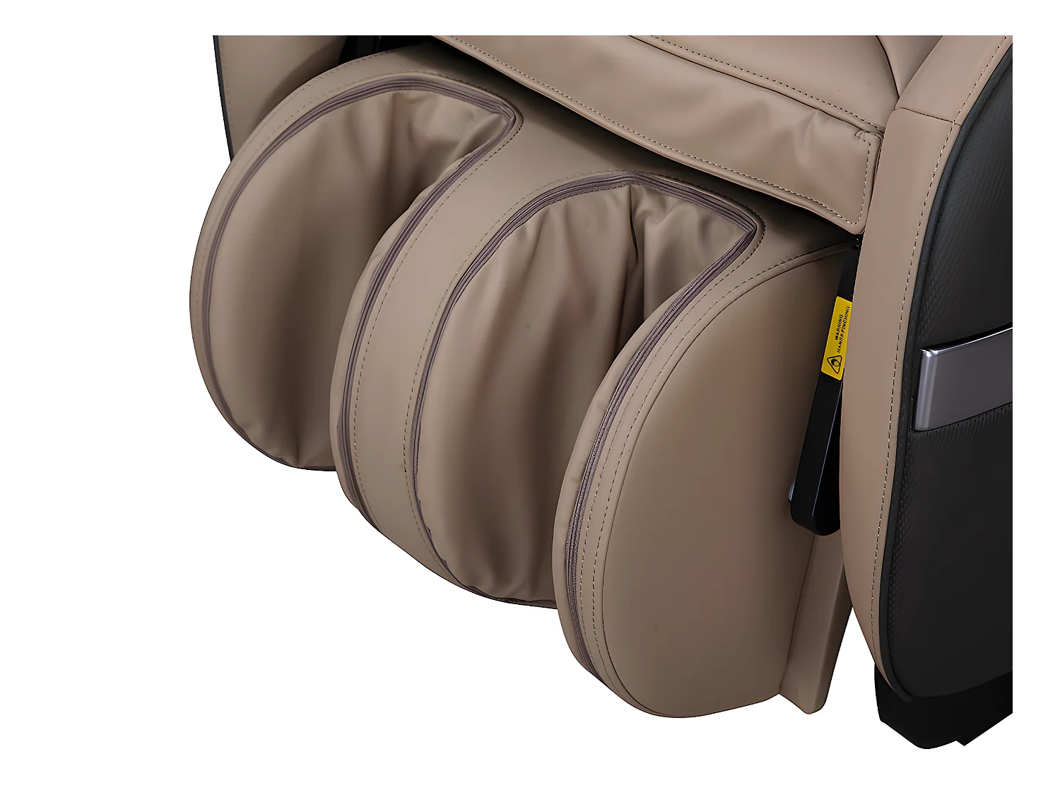 Fauteuil massant KASOU en simili avec LEDs - Système zéro gravité - Option bluetooth - Beige