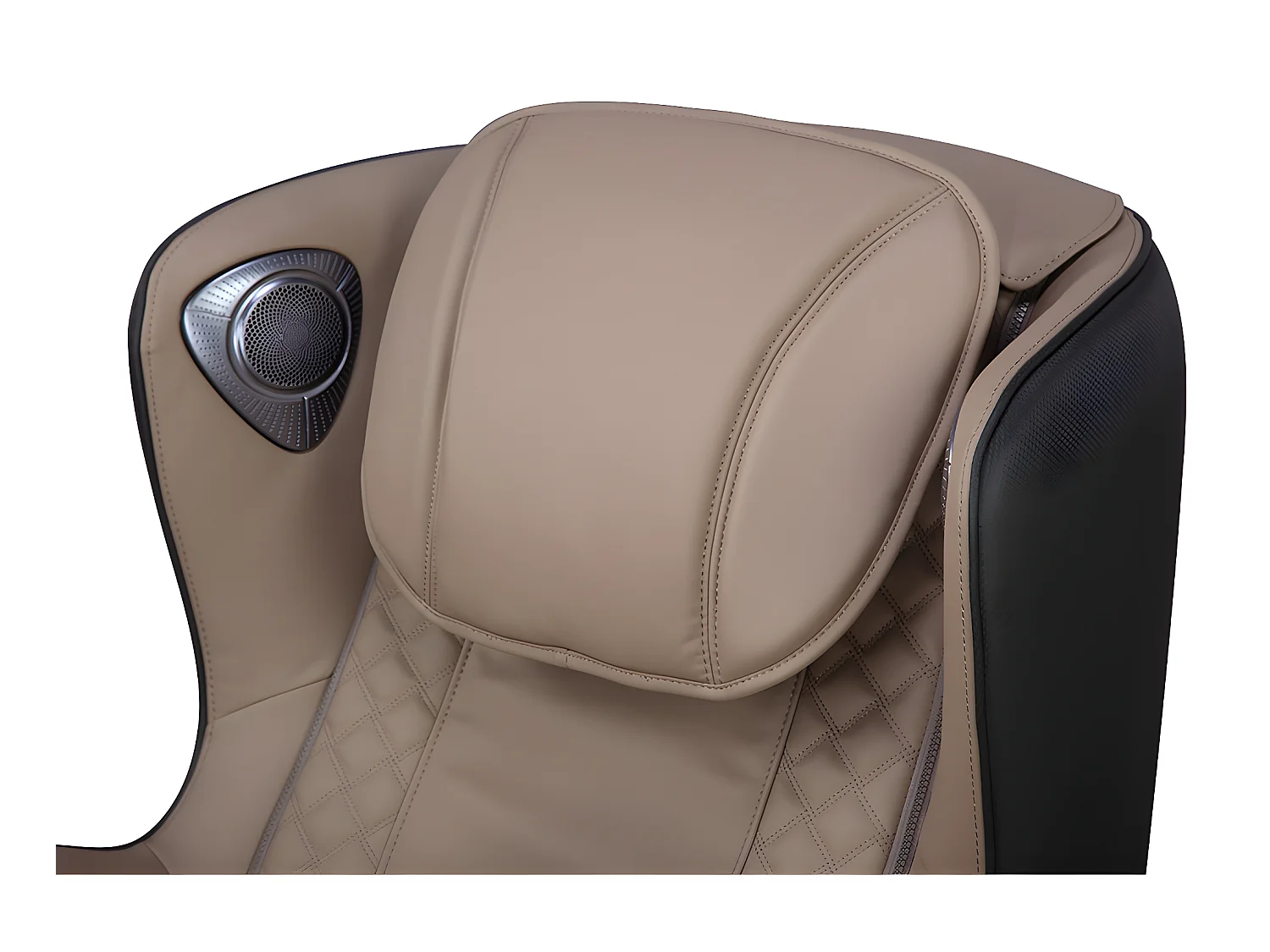 Fauteuil massant KASOU en simili avec LEDs - Système zéro gravité - Option bluetooth - Beige