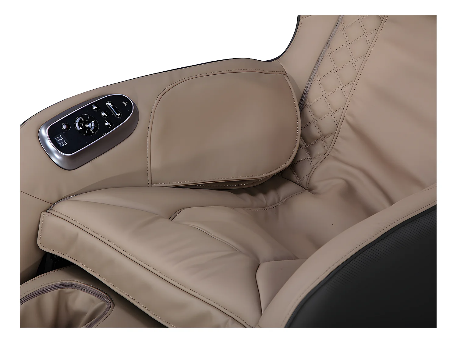 Fauteuil massant KASOU en simili avec LEDs - Système zéro gravité - Option bluetooth - Beige