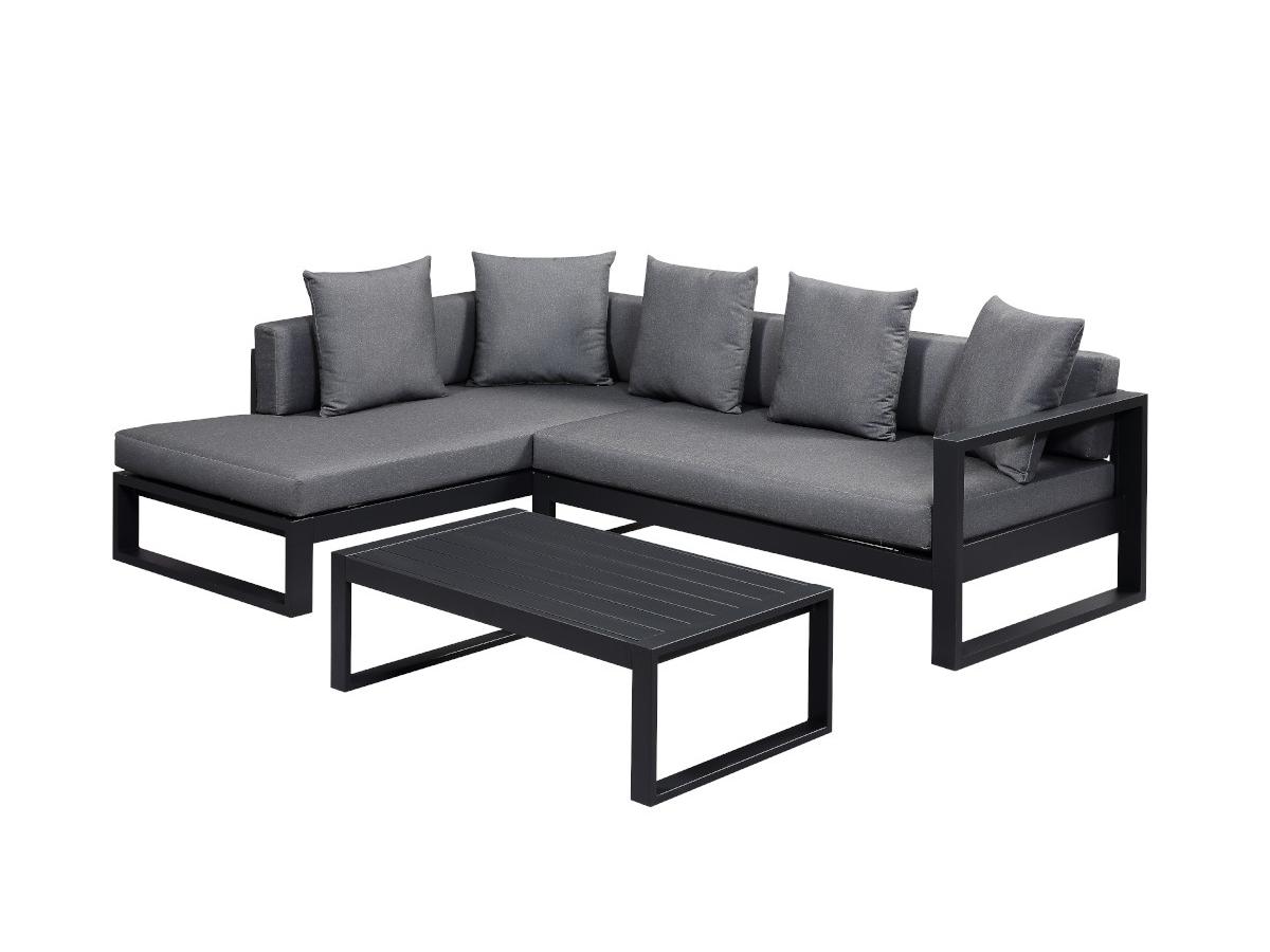 Garten Sitzgruppe MOLOKAI Sofa &amp; Tisch Anthrazit kaufen