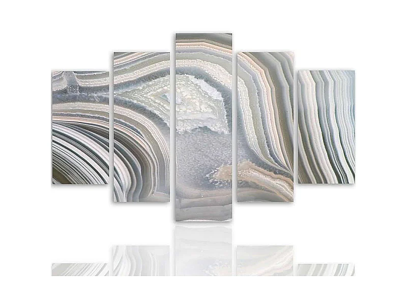 Tableau gris abstrait - 200 x 100 cm