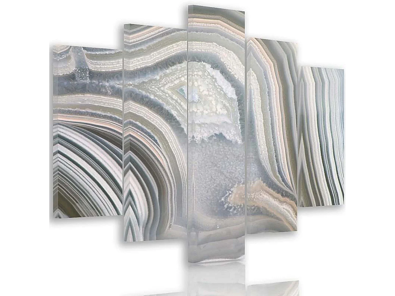 Tableau gris abstrait - 200 x 100 cm