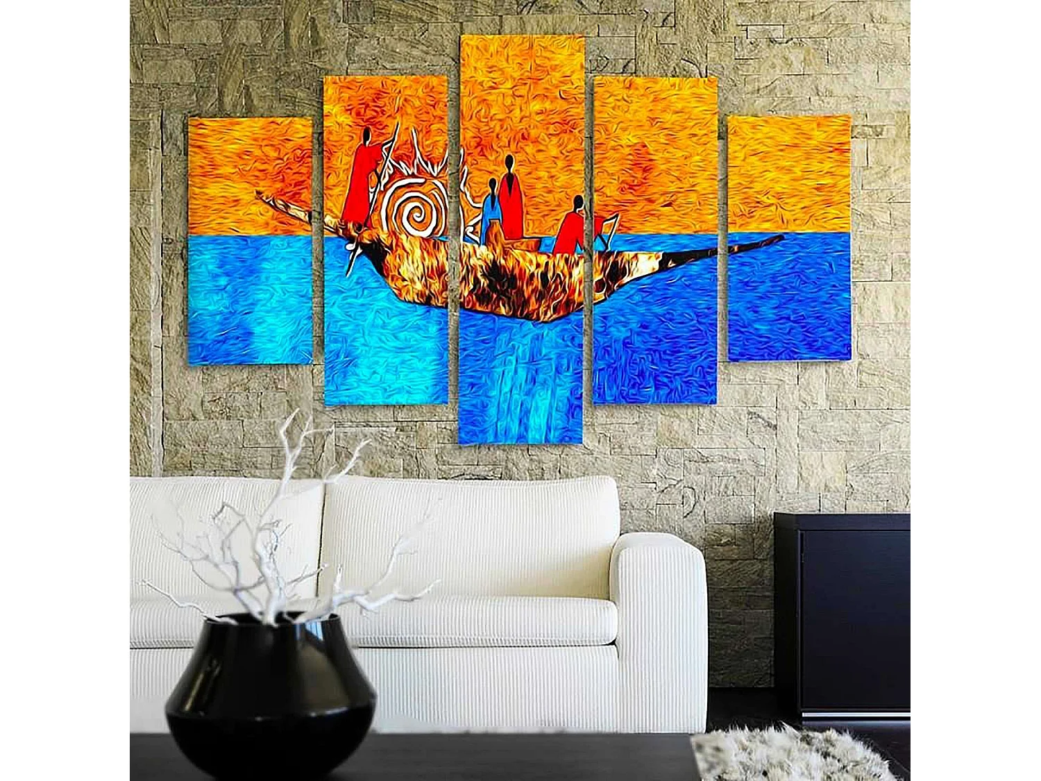 Tableau sur le bateau - 100 x 70 cm