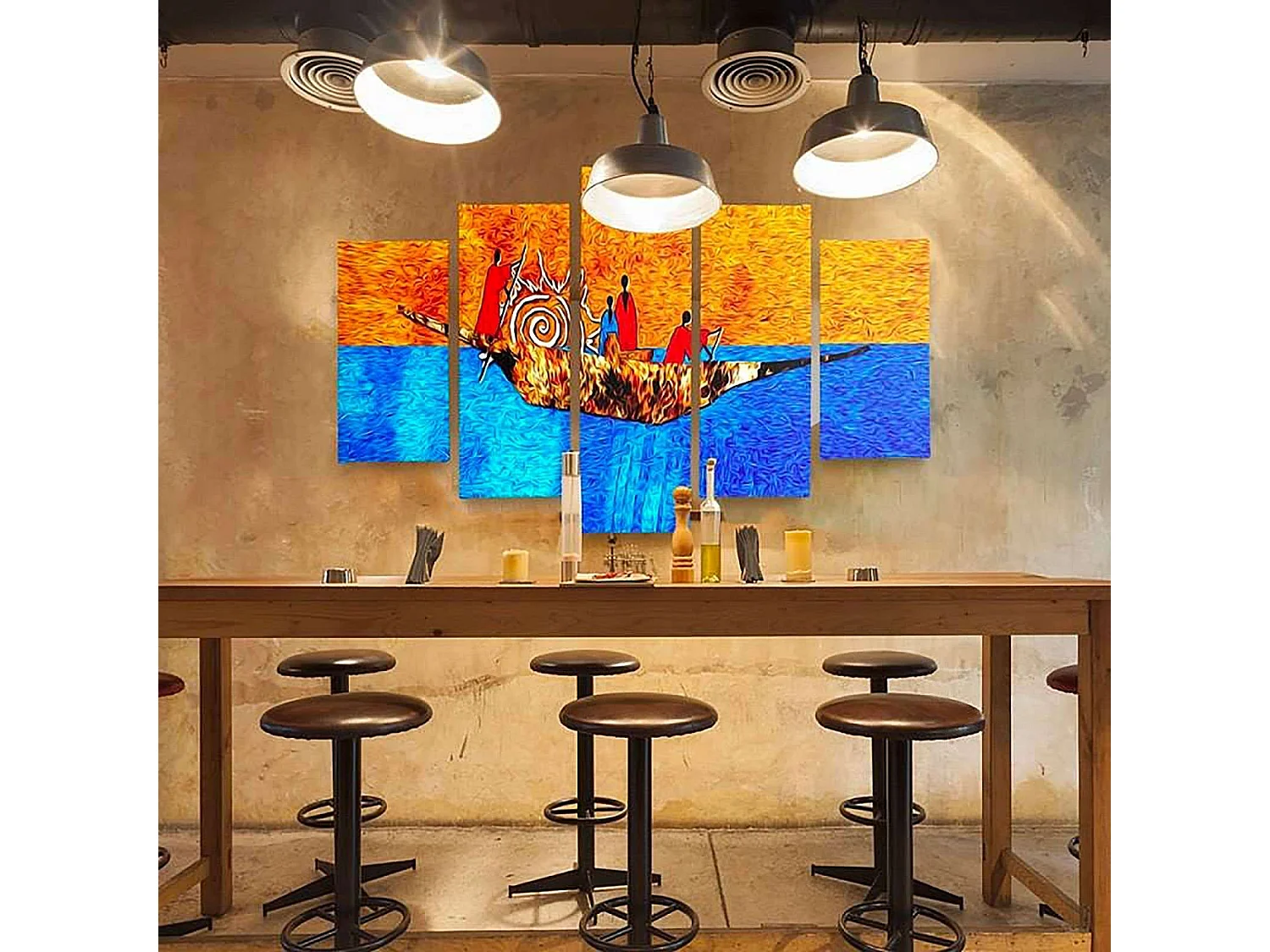 Tableau sur le bateau - 100 x 70 cm