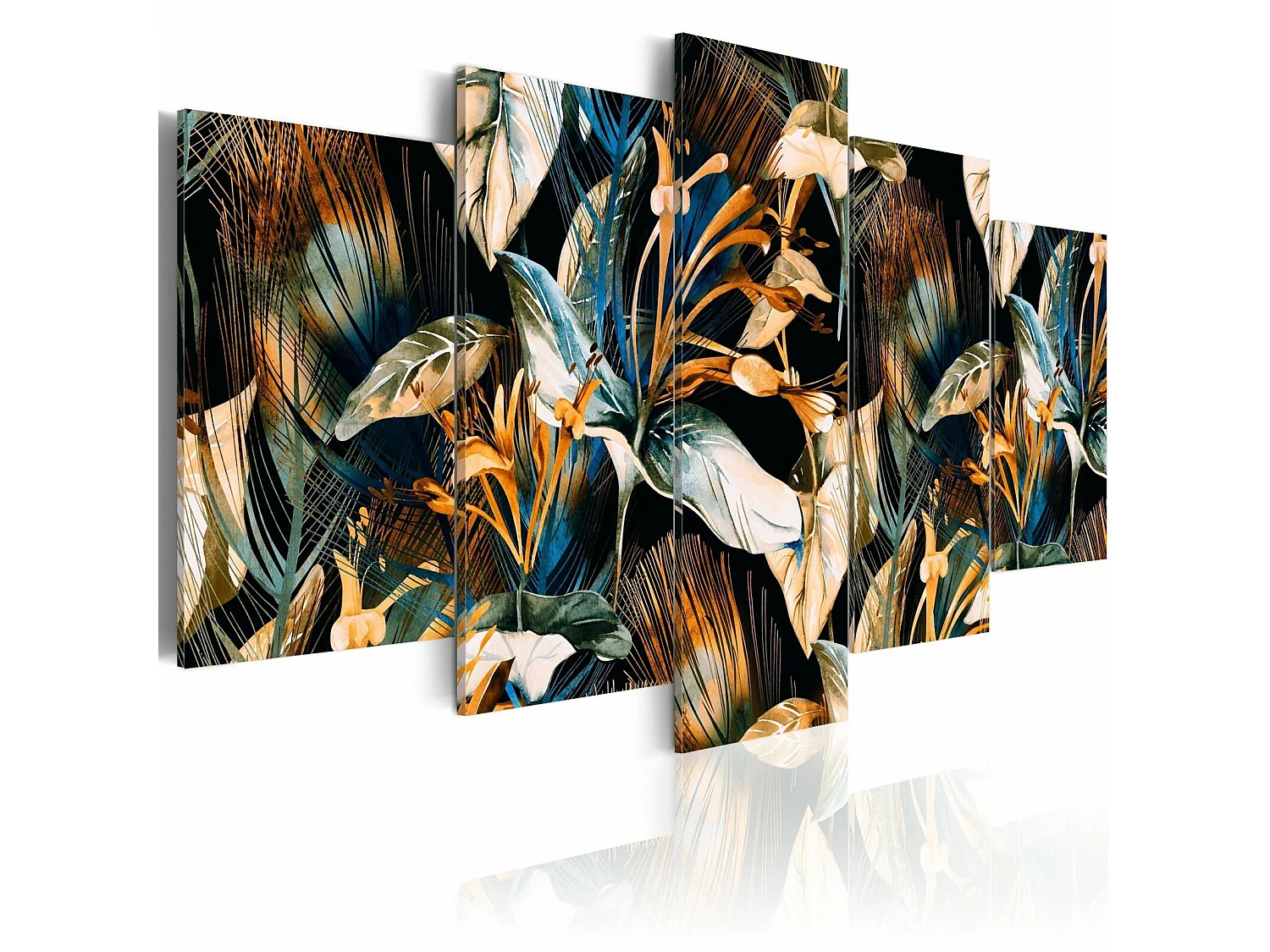 Tableau jardin de la jungle - 100 x 50 cm