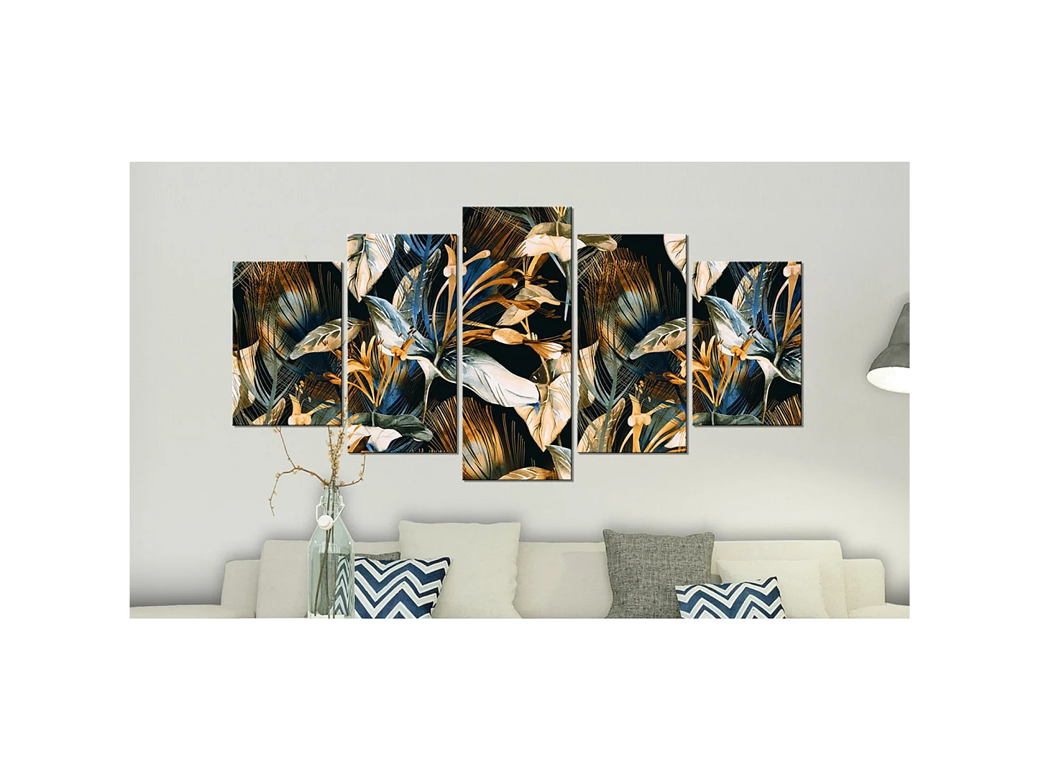 Tableau jardin de la jungle - 100 x 50 cm