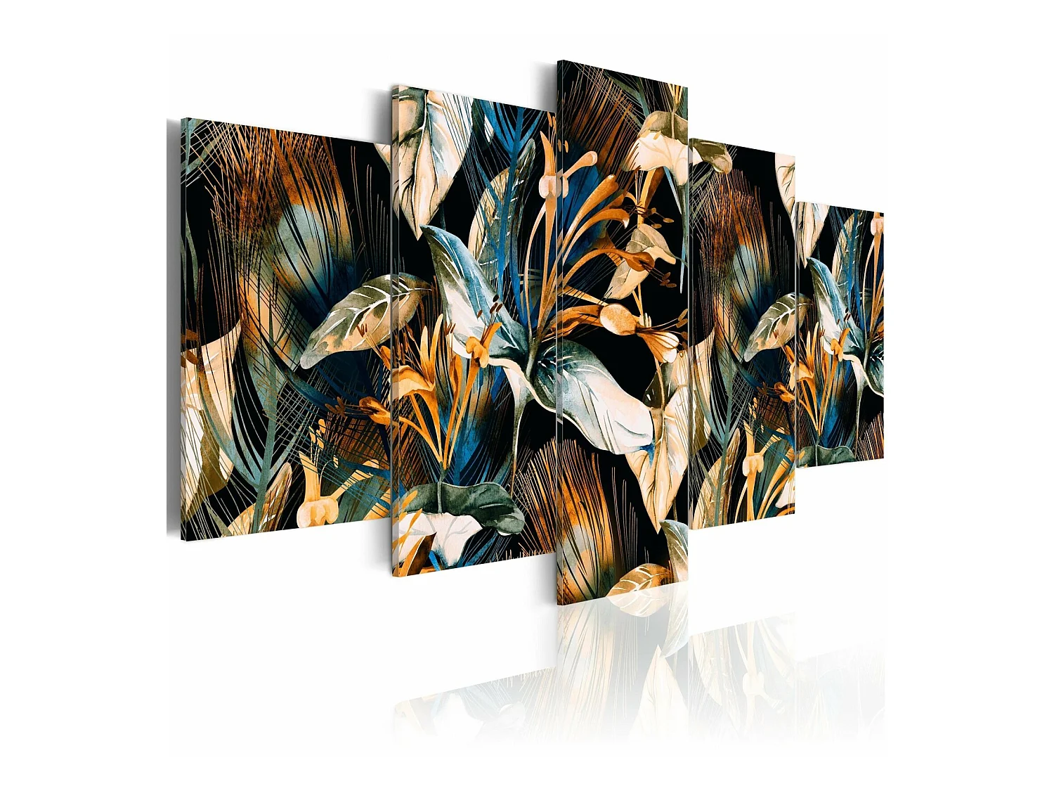 Tableau jardin de la jungle - 100 x 50 cm