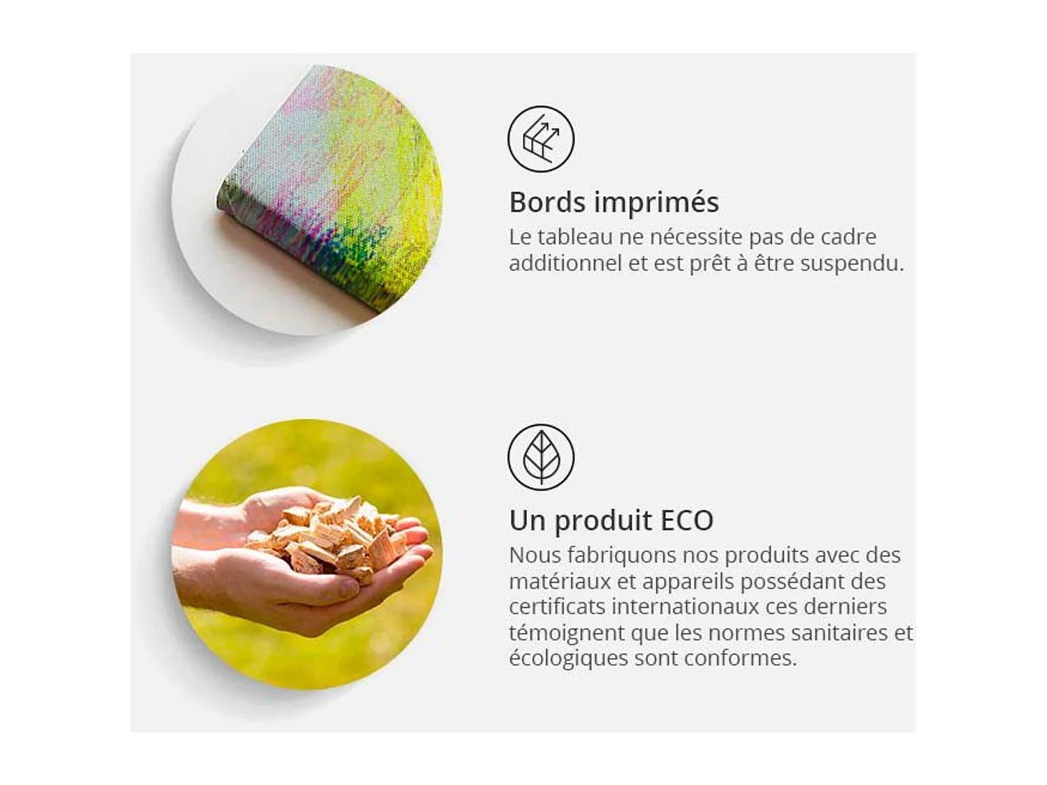 Tableau en liège continents d'or - 120 x 80 cm