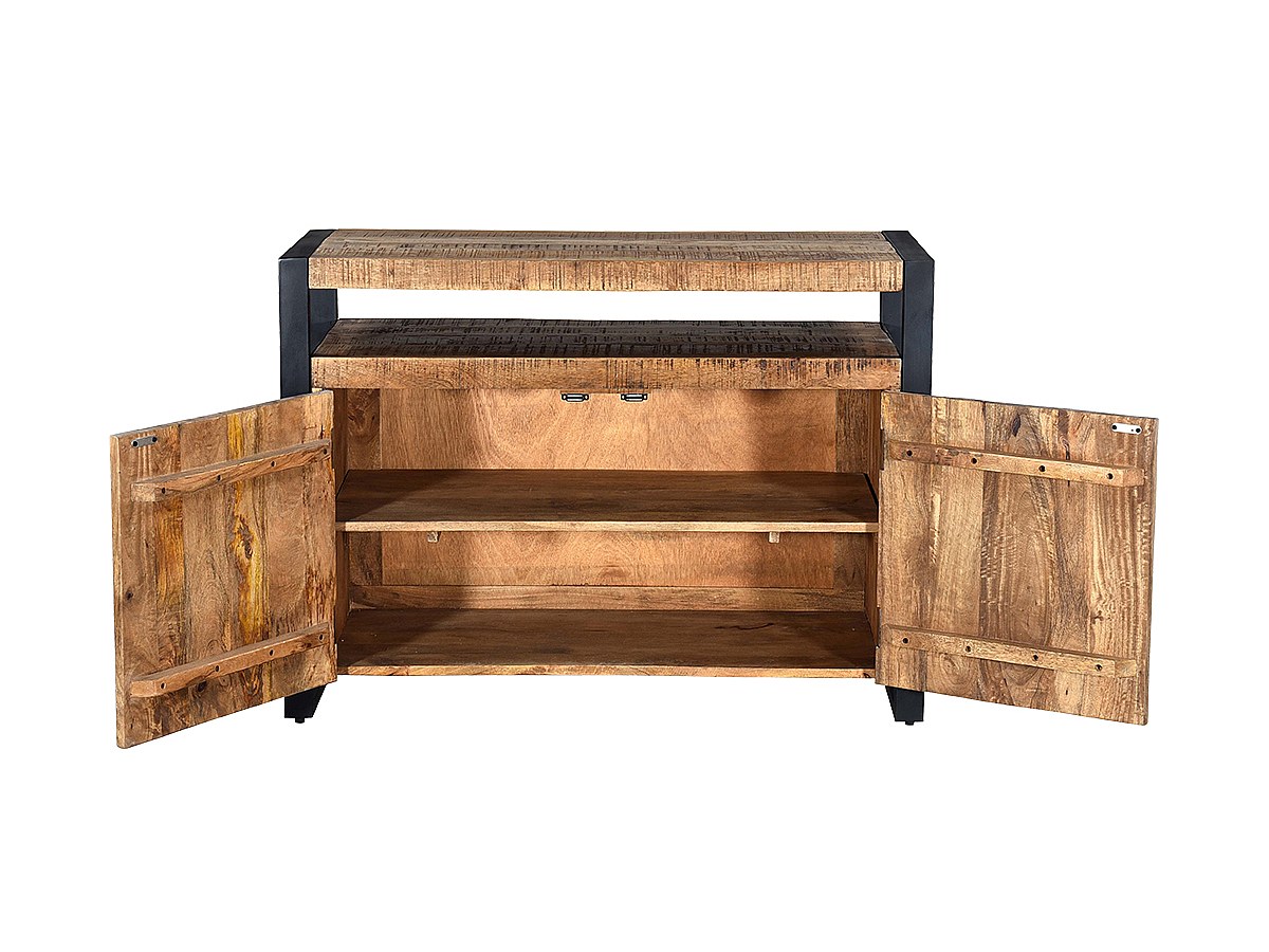 Sideboard HARLEM - Mangoholz & Metall - 2 Türen kaufen