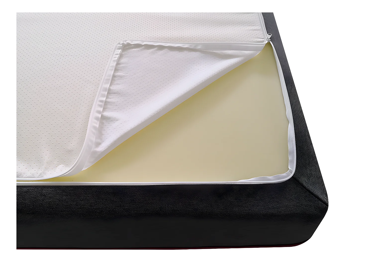 Somier articulado eléctrico 2x78 terminales - 2 x 90 x 200 cm - Tela - Beige - sin motor - NALU de DREAMEA