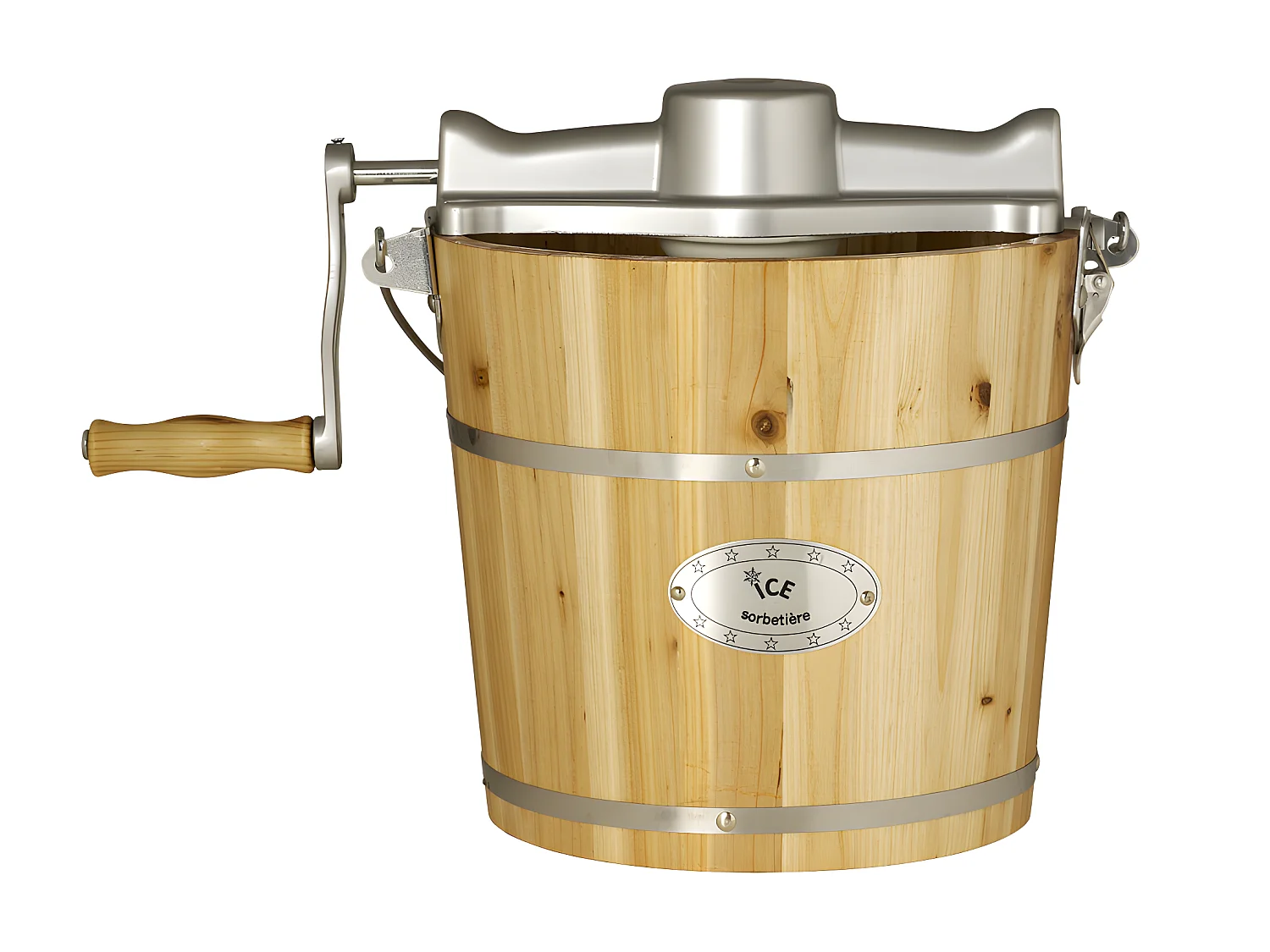 Sorbetière électrique GIVRETO en bois 3.5 L