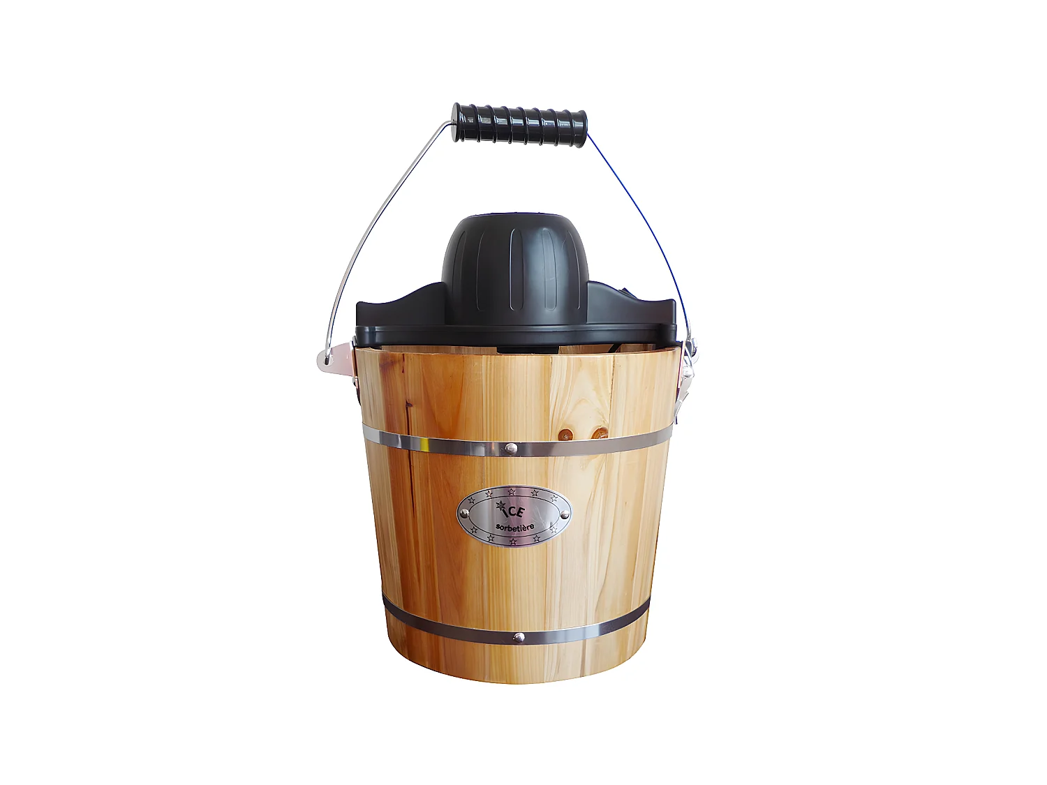 Sorbetière électrique GIVRETO en bois 3.5 L