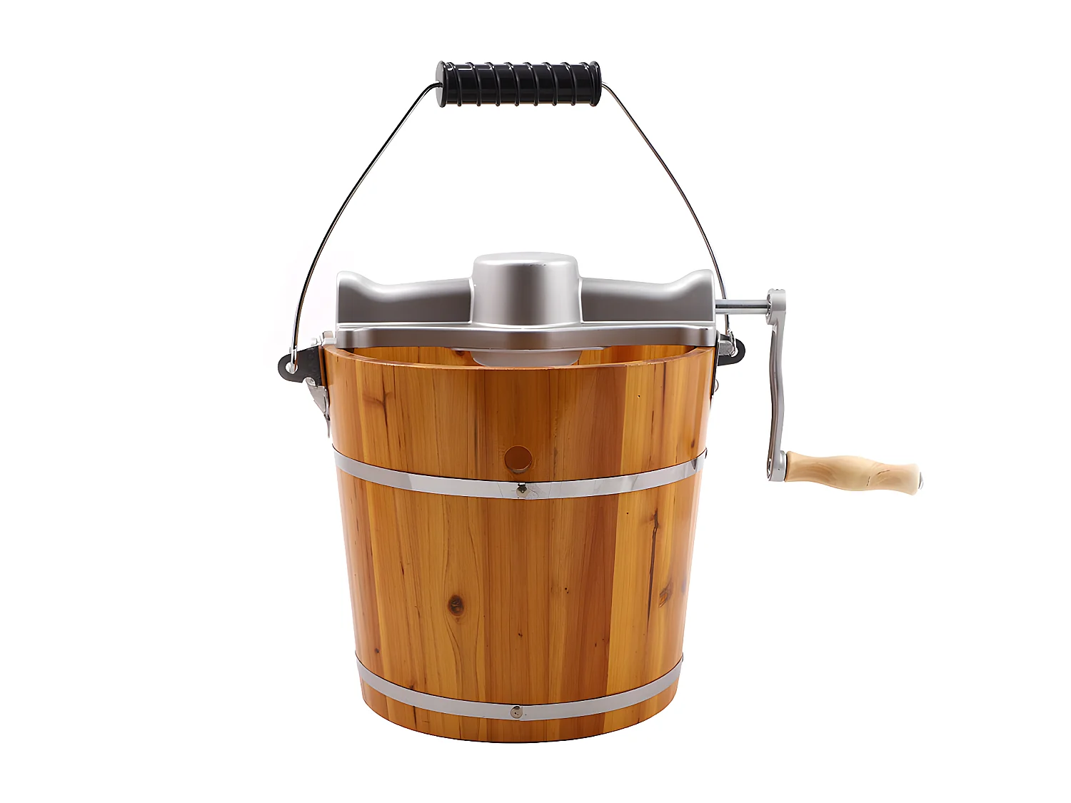 Sorbetière électrique GIVRETO en bois 3.5 L