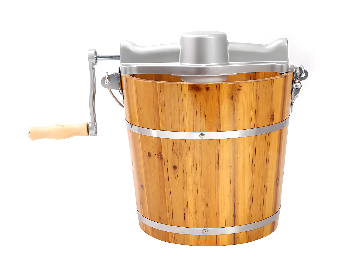 Elektrisk ismaskine i træ 3.5 L GIVRETO