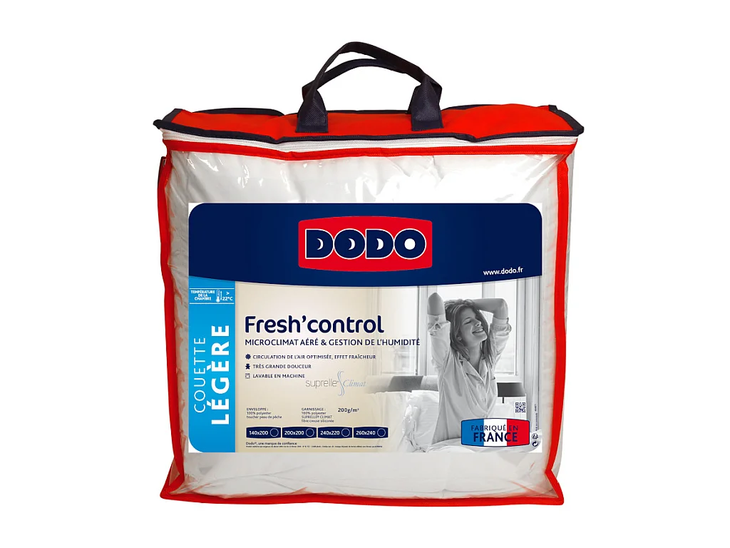 Couette DODO anti-transpirante - 240x260 cm - FRESH CONTROL