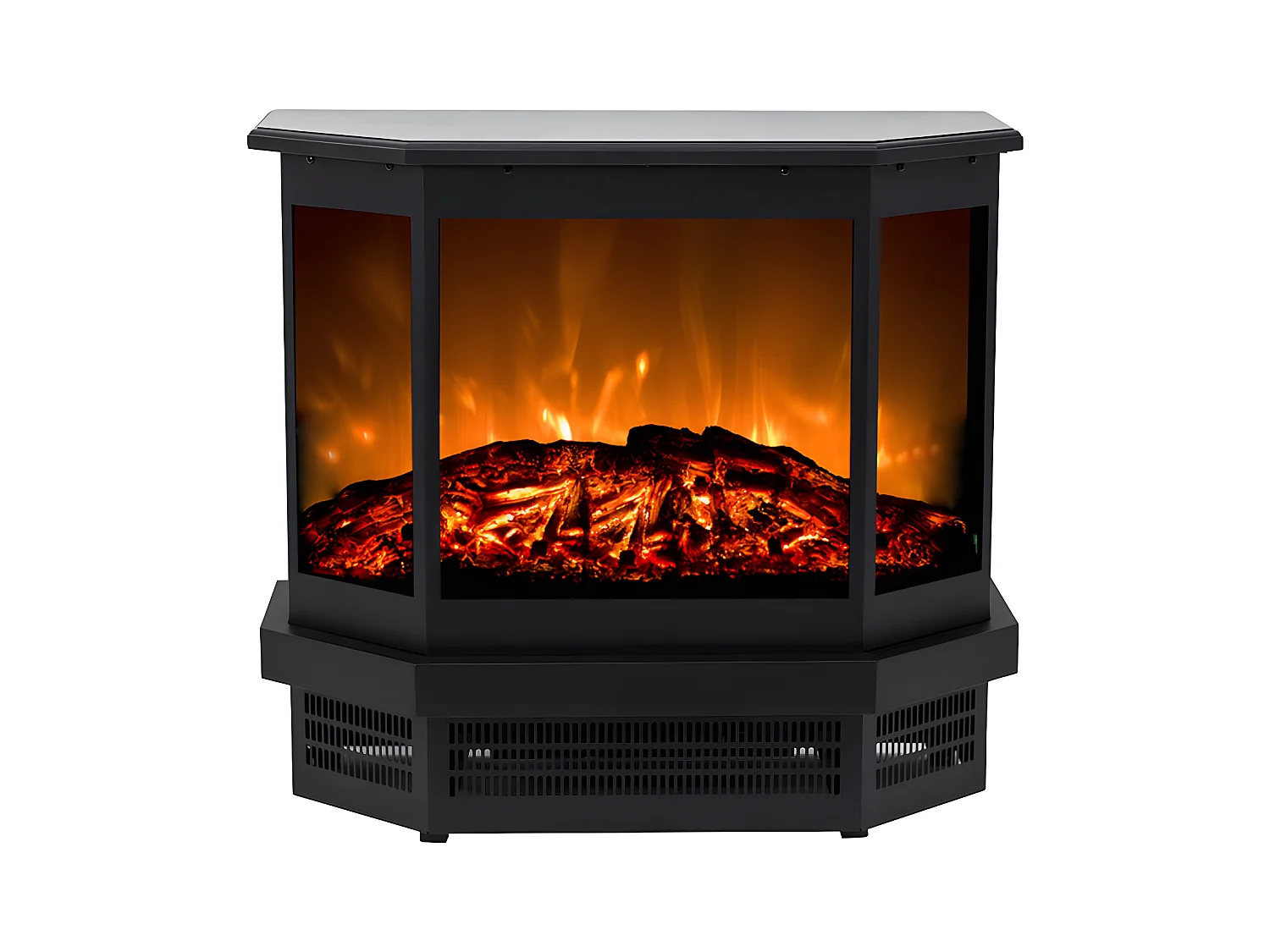 Elektrisk pejs ETNA ildsted - L55.8 x D22.5 x H51.6 cm - Sort