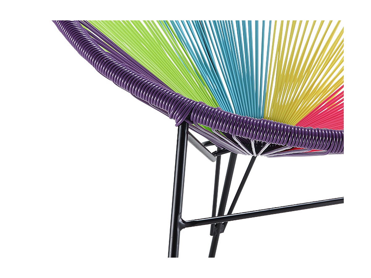 Conjunto 2 sillas jardín resina multicolor ALIOS II